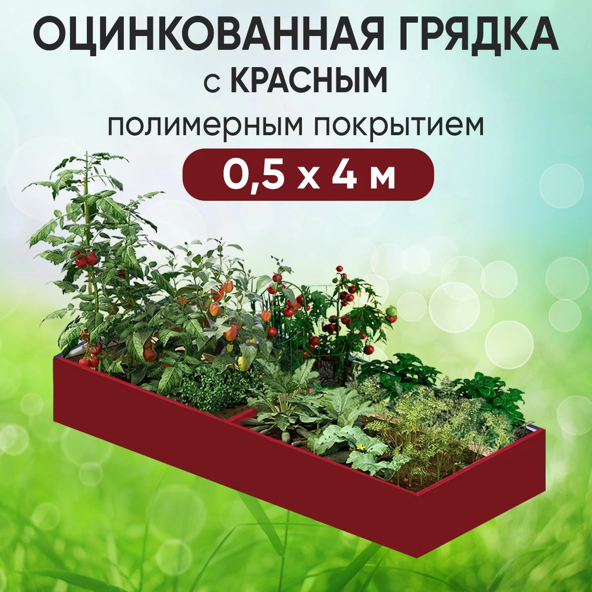 Грядка красная (0,5 х 4)